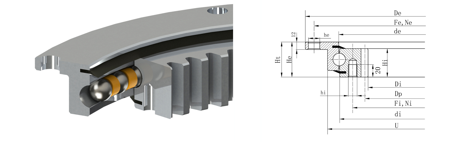 法蘭式轉(zhuǎn)盤(pán)軸承